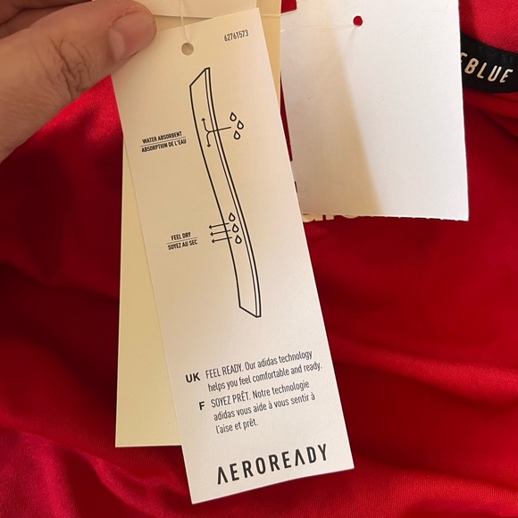 NWT Adidas Men’s Sideline 1/4-Zip Knit Pullover M Red / White - Picture 13 of 16